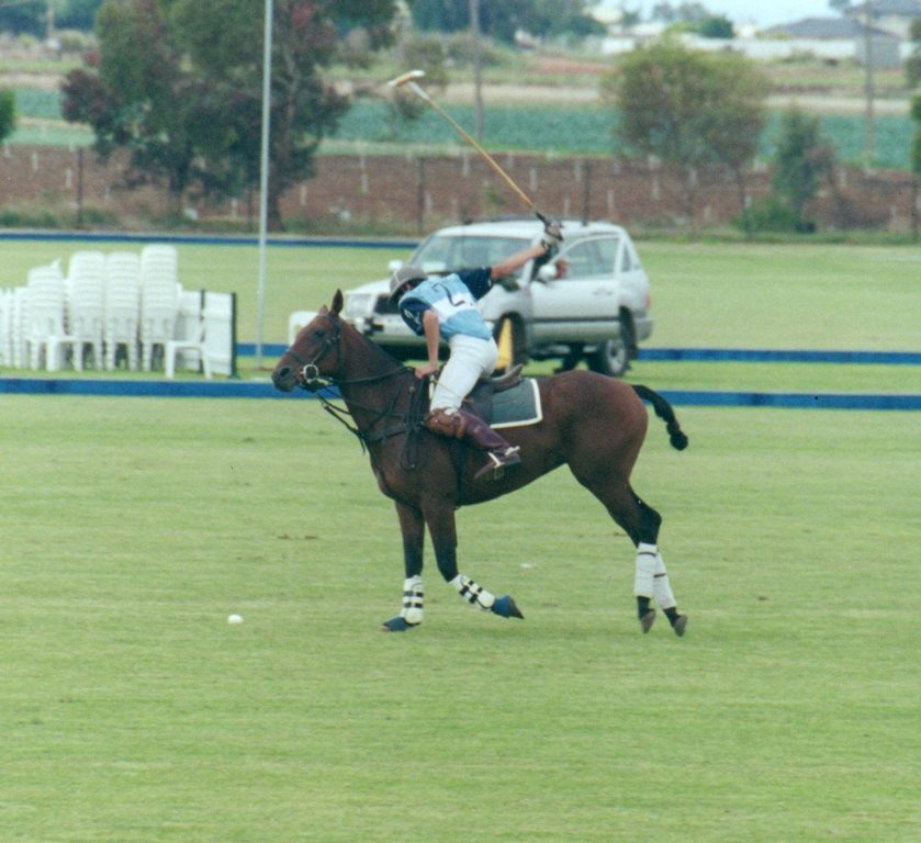 Bea in World Cup polo 2001